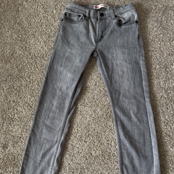 Boys gray Levi’s performance 511 Slim Jeans size 12 , 26”x26” - Picture 2 of 10
